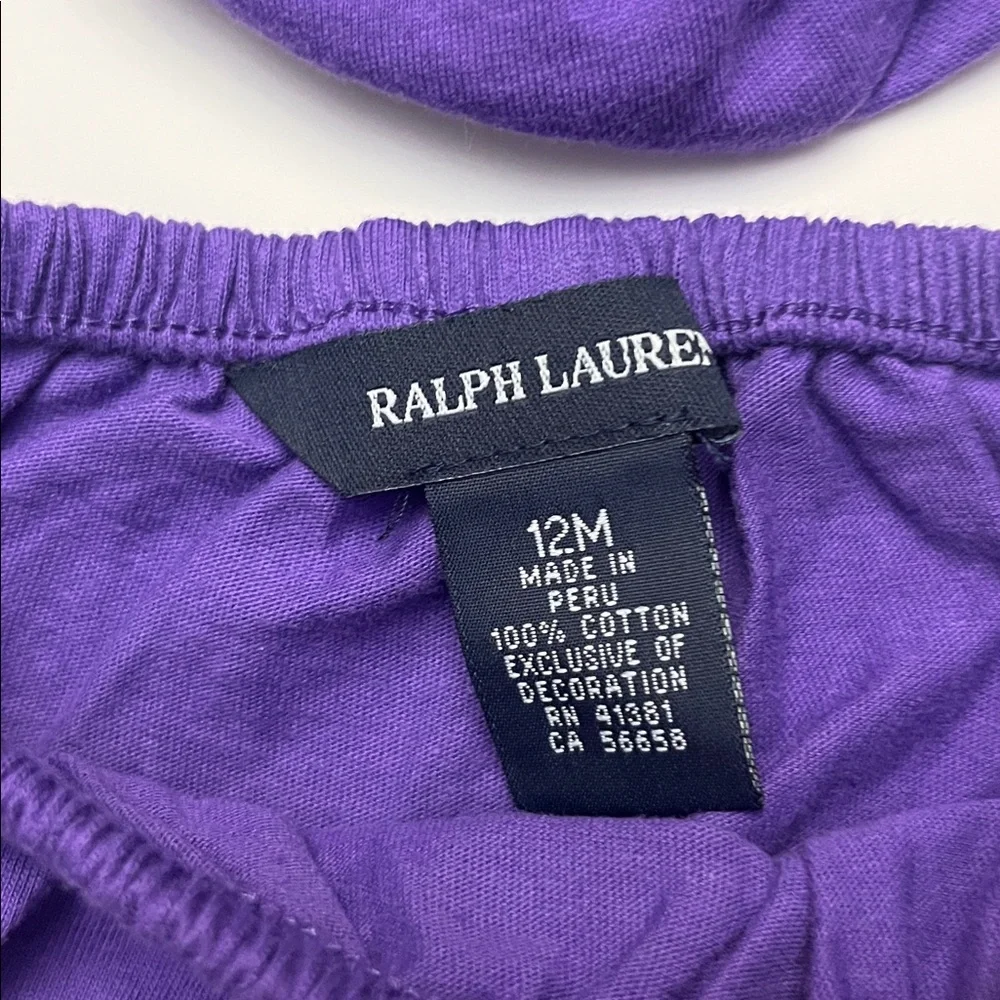 Ralph Lauren Purple Diaper Covers (Lot of 2) - Size 12 Month